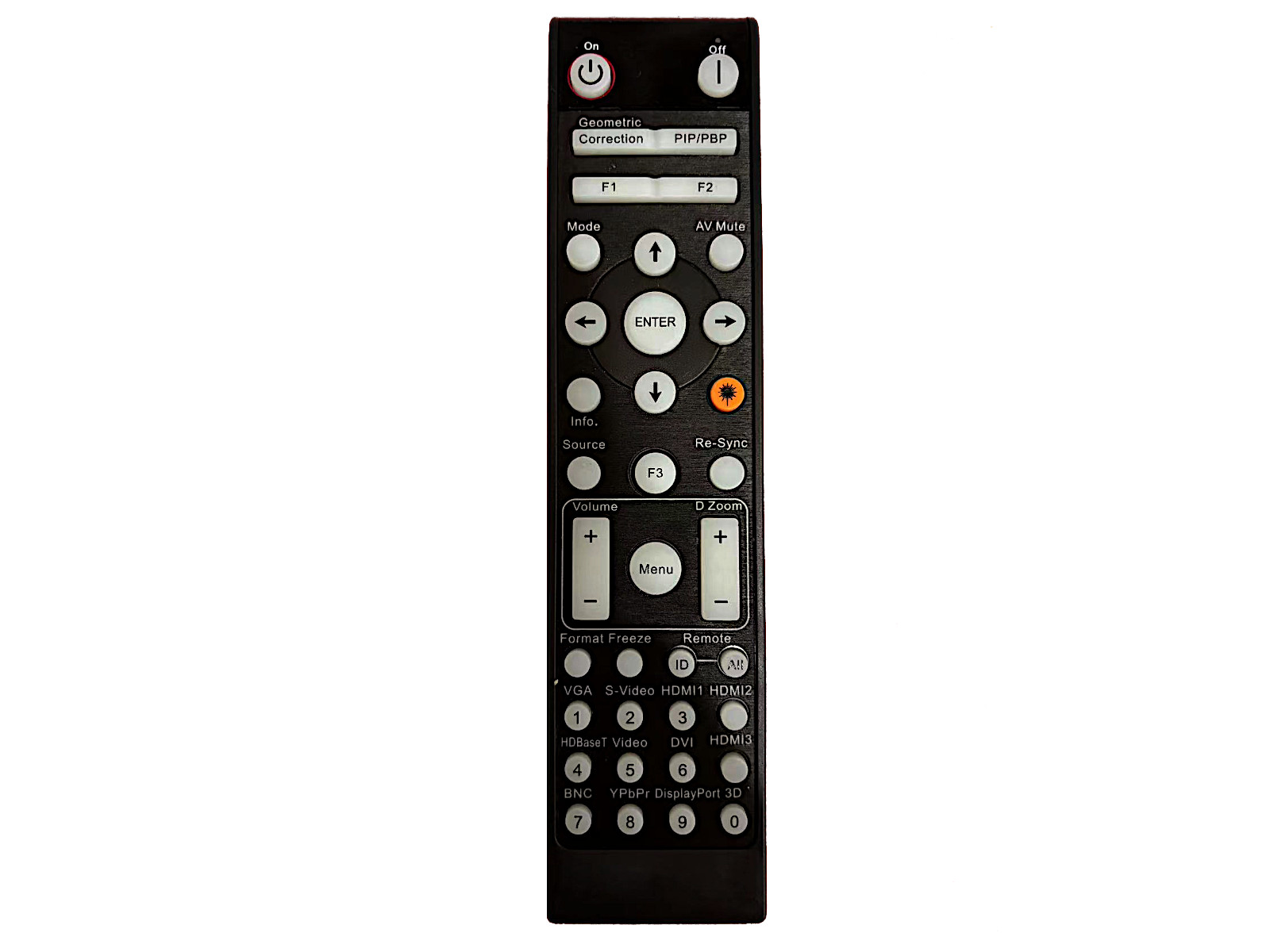 Tarvike kaukosäädin laitteelle OPTOMA 45.79P01G012, BR-3075W, 45.75C02G001, 45.79P01G001A, BL-3001B, 45.78V01G101, 45.79P01G011